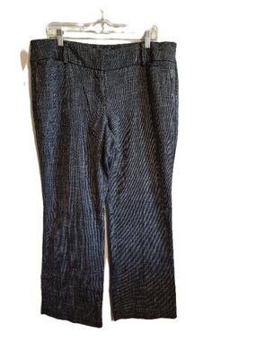 7th Avenue Design Studio New York Navy and White Tweed Dress Pant Size 14